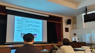 那覇で開催された医用画像研究会に，伊藤先生，近野さんが参加しました．